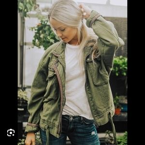 Free People Flight Line Bomber Jacket